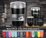 Offroad 4x4 XJ Flag Custom Laser Engraved Tumbler