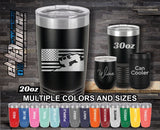 Offroad 4x4 YJ Flag Custom Laser Engraved Tumbler