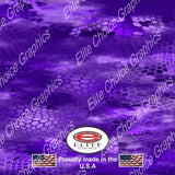 Chameleon Hex 3 Purple 15"x52" or 24"x52" Truck/Pattern Print Tree Real Camouflage Sticker Roll or Sheet