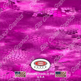 Chameleon Hex 3 Pink 15"x52" or 24"x52" Truck/Pattern Print Tree Real Camouflage Sticker Roll or Sheet