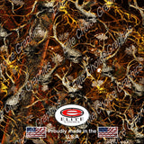 Obliteration Tree Skull Blaze Camo 15"x52" or 24"x52" Truck/Pattern Print Tree Real Camouflage Sticker Roll or Sheet