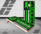 Non-Hodgkin lymphoma Awareness Flag Cornhole Boards