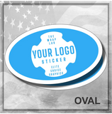 Custom Oval Die Cut Stickers