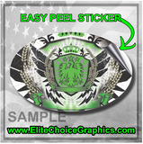 Custom Oval Die Cut Stickers